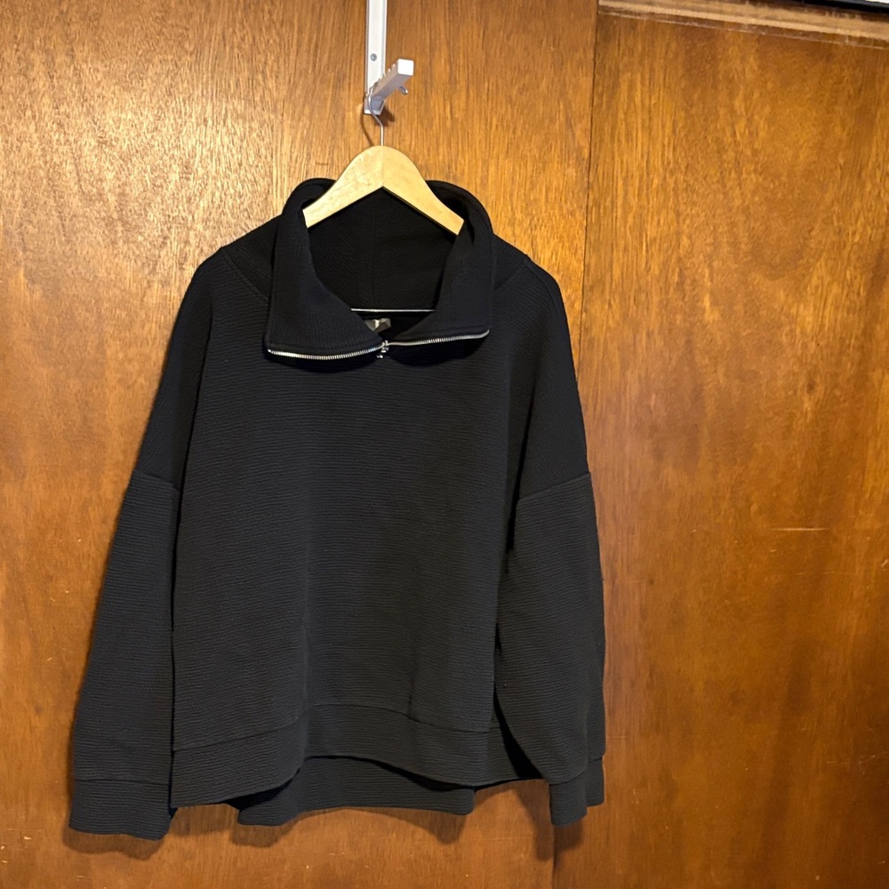 CALIA by Carrie Underwood Black Half-Zip Pullover Sweatshirt